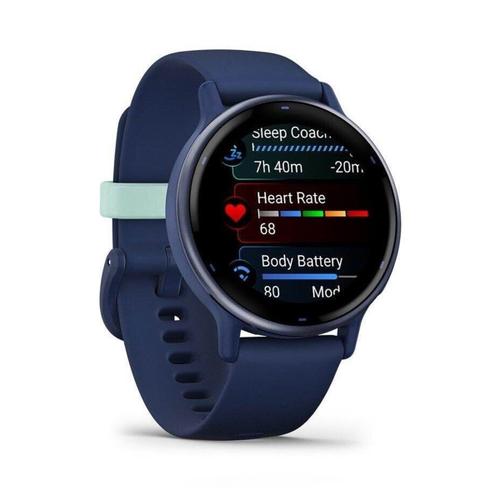 Garmin Garmin Vivoactive 5 Königsblau/Blau Metallic Silikonarmband