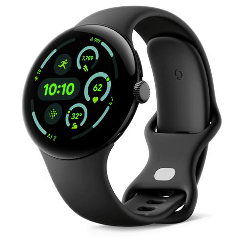 Google Google Pixel Watch 3 45mm LTE Matte Black Sportarmband Obsidian