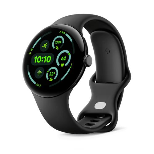 Google Google Pixel Watch 3 45mm LTE Matte Black Sportarmband Obsidian