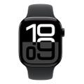 Apple Watch Series 10 42mm GPS Aluminium Diamantschwarz Sportarmband Schwarz S/M