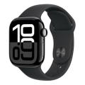 Apple Watch Series 10 42mm GPS Aluminium Diamantschwarz Sportarmband Schwarz S/M