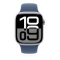 Apple Watch Series 10 42mm GPS+Cellular Aluminiumgehäuse Silber Sportarmband Denim S/M