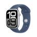 Watch Series 10 46mm GPS Aluminium Silber Sportarmband Denim  M/L