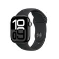 Apple Watch Series 10 46mm GPS+Cellular Aluminiumgehäuse Diamantschwarz Sportarmband Schwarz M/L