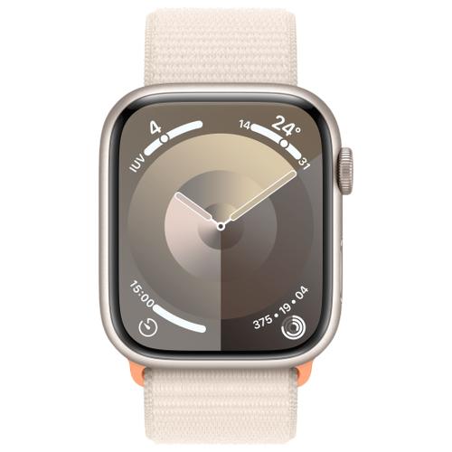Apple Apple WATCH Series 9 45mm GPS Aluminiumgehäuse Polarstern Sport Loop Polarstern