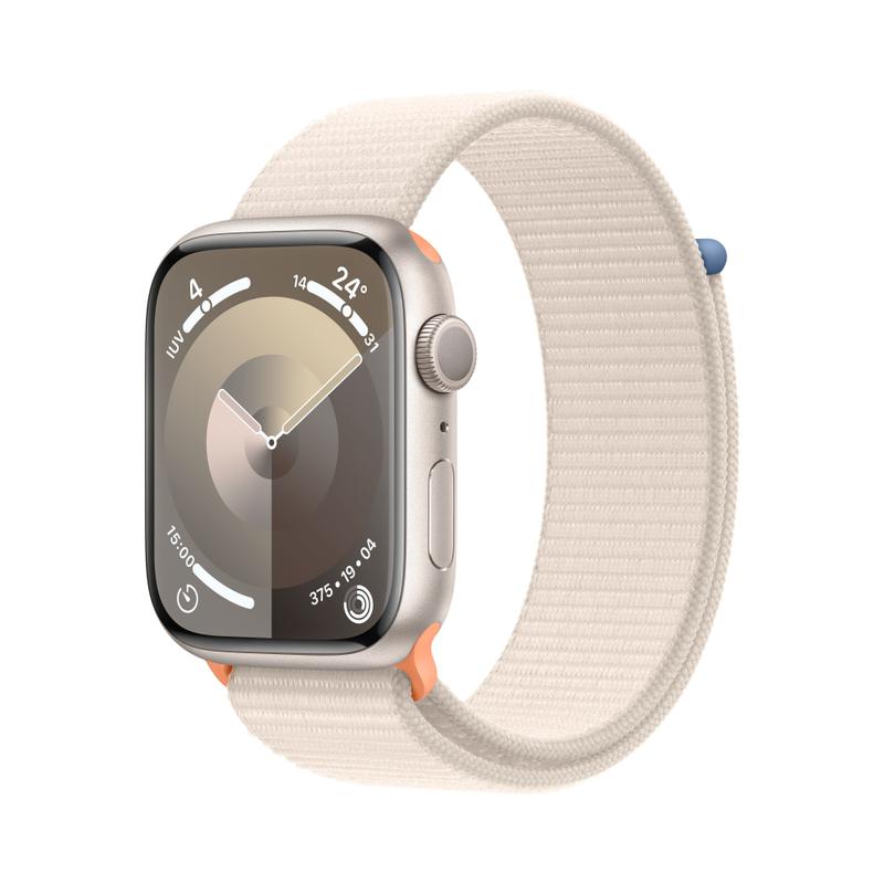 Apple WATCH Series 9 45mm GPS Aluminiumgehäuse Polarstern Sport Loop Polarstern