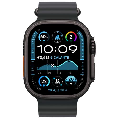 Apple Apple WATCH Ultra 2 49mm GPS+Cellular Titangehäuse Schwarz Ocean Armband Schwarz
