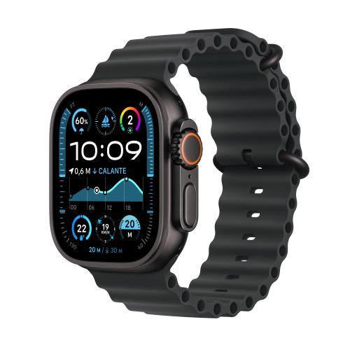 Apple Apple WATCH Ultra 2 49mm GPS+Cellular Titangehäuse Schwarz Ocean Armband Schwarz