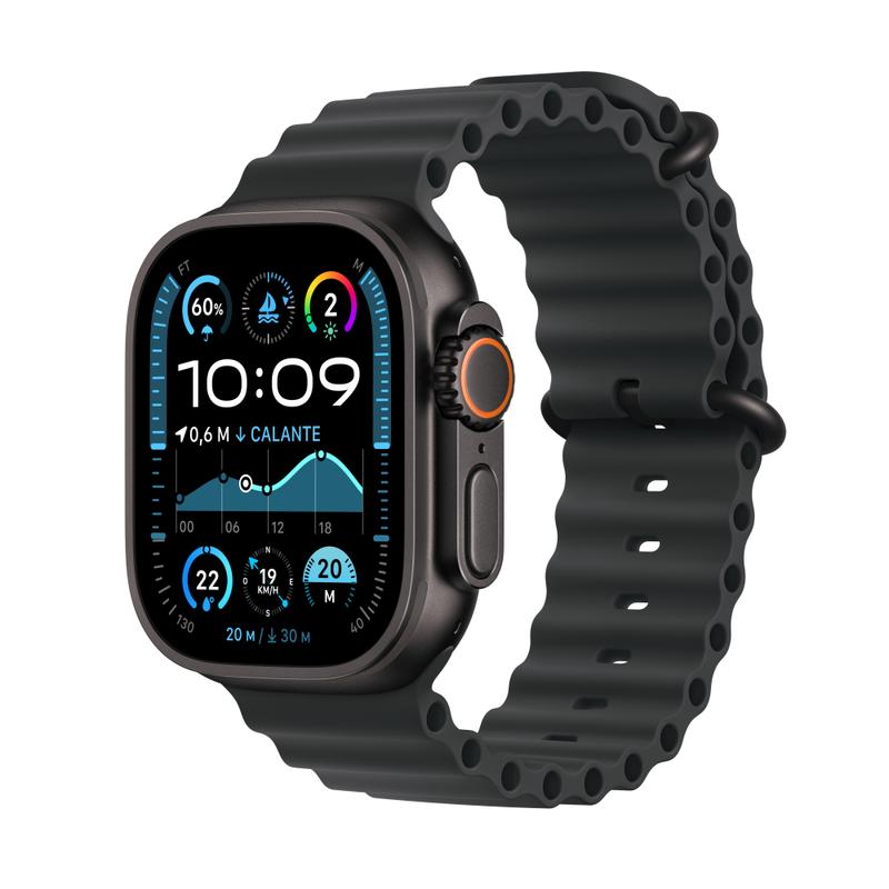 Apple WATCH Ultra 2 49mm GPS+Cellular Titangehäuse Schwarz Ocean Armband Schwarz