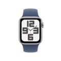 Apple WATCH SE (2022) 40mm GPS+Cellular Aluminiumgehäuse Silber Sportarmband Denim S/M