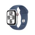 Apple WATCH SE (2022) 40mm GPS+Cellular Aluminiumgehäuse Silber Sportarmband Denim S/M
