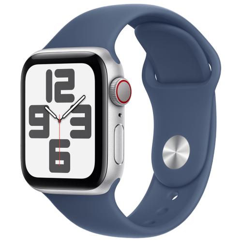 Apple Apple WATCH SE (2022) 40mm GPS+Cellular Aluminiumgehäuse Silber Sportarmband Denim S/M