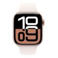 Apple Watch Series 10 42mm GPS Aluminium Roségold Sportarmband Blassrosa S/M