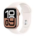 Apple Watch Series 10 42mm GPS Aluminium Roségold Sportarmband Blassrosa S/M
