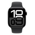 Apple Watch Series 10 42mm GPS+Cellular Aluminium Diamantschwarz Sportarmband Schwarz M/L