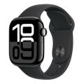 Apple Watch Series 10 42mm GPS+Cellular Aluminium Diamantschwarz Sportarmband Schwarz M/L