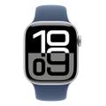 Apple Watch Series 10 42mm GPS+Cellular Aluminium Silber Sportarmband Denim M/L