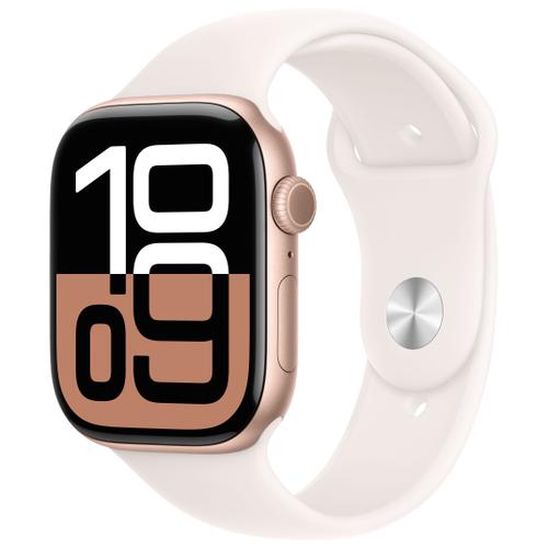Apple Apple Watch Series 10 46mm GPS Aluminiumgehäuse Roségold Sportarmband Blassrosa M/L