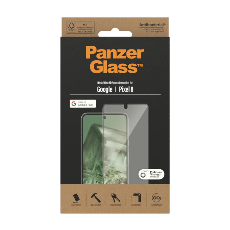 PanzerGlass Panzerglas Displayfolie Pixel 8 Ultra-Wide Fit