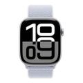 Apple Watch Series 10 46mm GPS Aluminiumgehäuse Silber Sport Loop Blaue Wolke