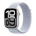 Apple Watch Series 10 46mm GPS Aluminiumgehäuse Silber Sport Loop Blaue Wolke
