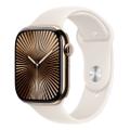 Apple Watch Series 10 46mm GPS+Cellular Titangehäuse Gold Sportarmband Polarstern S/M