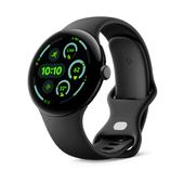 Google Pixel Watch 3 45mm Bluetooth Matte Black Sportarmband Obsidian