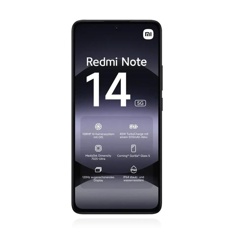 Xiaomi Redmi Note 14 5G 256GB Midnight Black