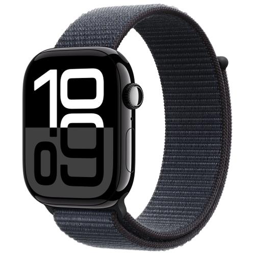 Apple Apple Watch Series 10 46mm GPS+Cellular Aluminiumgehäuse Diamantschwarz Sport Loop Tinte