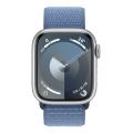 Apple WATCH Series 9 41mm GPS Aluminiumgehäuse Silber Sport Loop  Winterblau