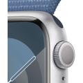 Apple WATCH Series 9 41mm GPS Aluminiumgehäuse Silber Sport Loop  Winterblau
