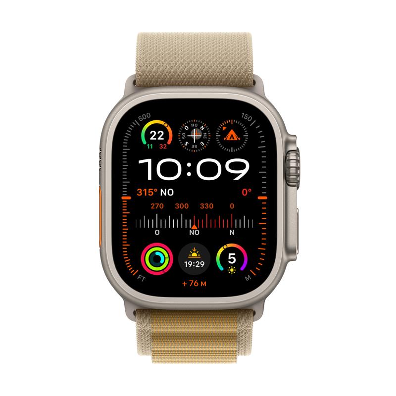 Apple WATCH Ultra 2 49mm GPS+Cellular Titangehäuse Alpine Loop Mandel M