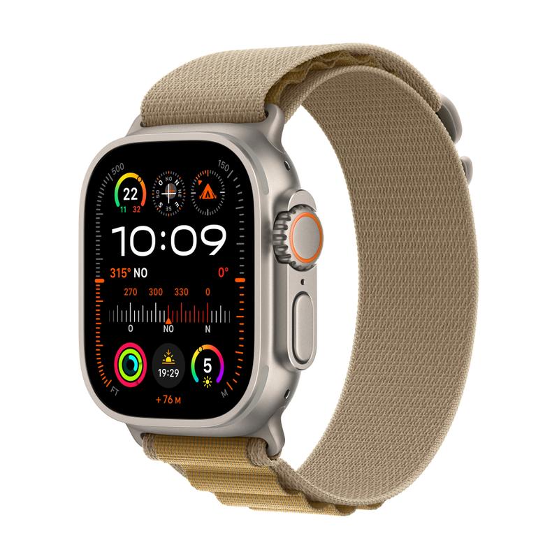 Apple WATCH Ultra 2 49mm GPS+Cellular Titangehäuse Alpine Loop Mandel M