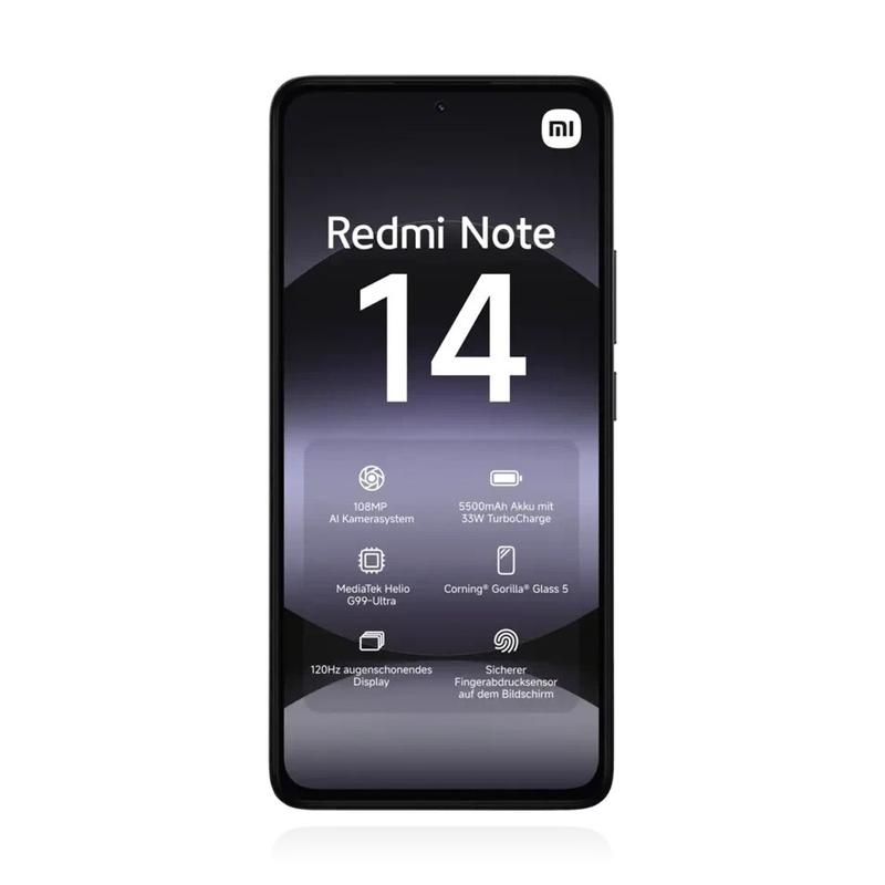 Xiaomi Redmi Note 14 4G 6GB RAM 128GB Midnight Black