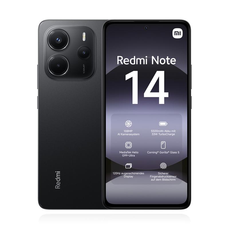 Xiaomi Redmi Note 14 4G 6GB RAM 128GB Midnight Black