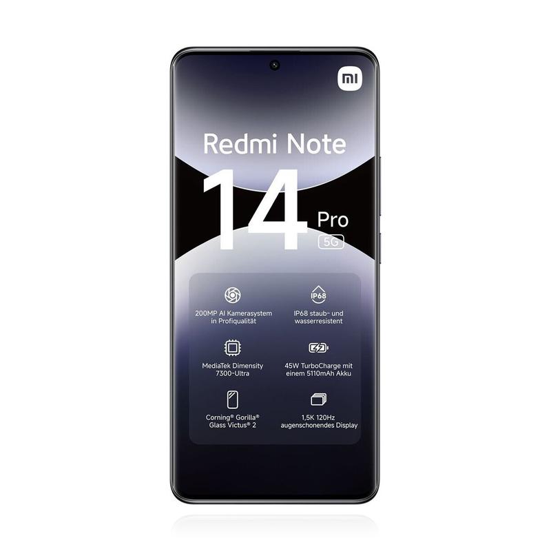 Xiaomi Redmi Note 14 Pro 5G 256GB Midnight Black