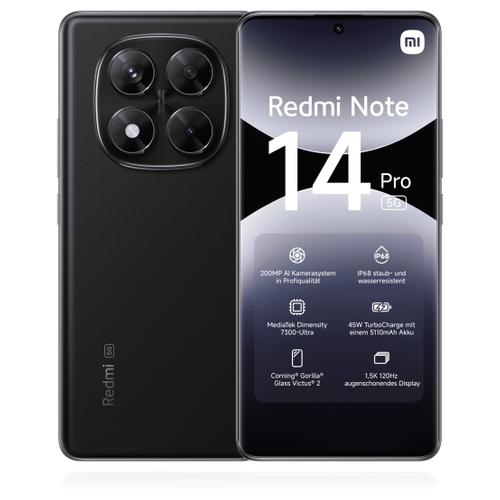 Xiaomi Xiaomi Redmi Note 14 Pro 5G 256GB Midnight Black