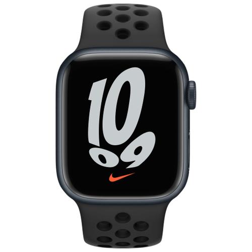 Apple Apple WATCH Nike Series 7 41mm GPS+Cellular Aluminiumgehäuse Mitternacht Sportarmband Anthrazit Schwarz