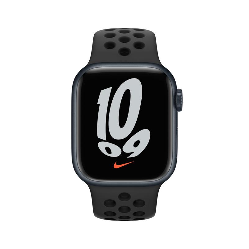 Apple WATCH Nike Series 7 41mm GPS+Cellular Aluminiumgehäuse Mitternacht Sportarmband Anthrazit Schwarz
