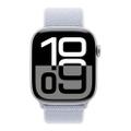Apple Watch Series 10 46mm GPS+Cellular Aluminiumgehäuse Silber Sport Loop Blaue Wolke