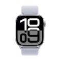 Apple Watch Series 10 46mm GPS+Cellular Aluminiumgehäuse Silber Sport Loop Blaue Wolke