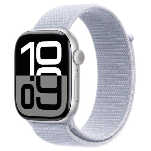 Apple Apple Watch Series 10 46mm GPS+Cellular Aluminiumgehäuse Silber Sport Loop Blaue Wolke