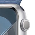 Apple WATCH Series 9 45mm GPS Aluminiumgehäuse Silber Sport Loop  Winterblau