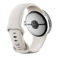 Google Pixel Watch 3 45mm Bluetooth Polished Silver Sportarmband Porcelain
