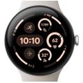 Google Pixel Watch 3 45mm Bluetooth Polished Silver Sportarmband Porcelain