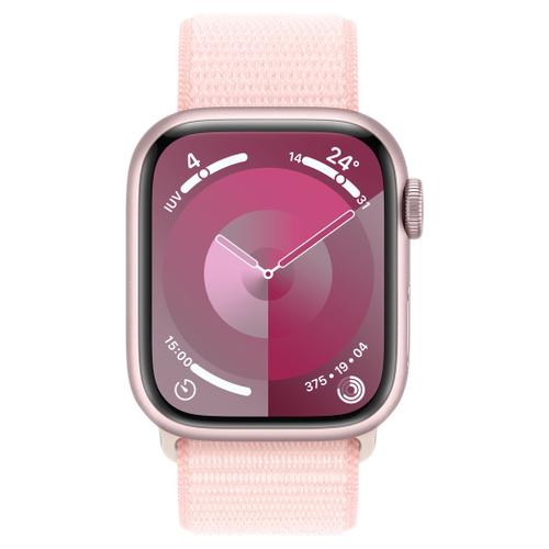 Apple Apple WATCH Series 9 41mm GPS Aluminiumgehäuse Rosé Sport Loop Hellrosa 