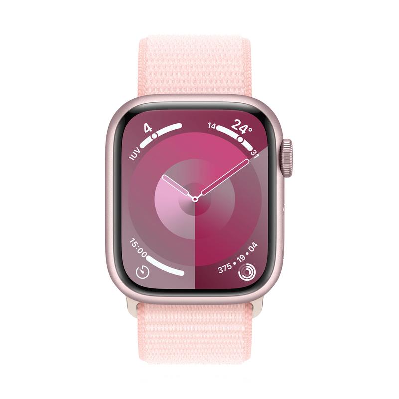Apple WATCH Series 9 41mm GPS Aluminiumgehäuse Rosé Sport Loop Hellrosa 