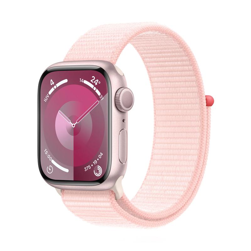 Apple WATCH Series 9 41mm GPS Aluminiumgehäuse Rosé Sport Loop Hellrosa 
