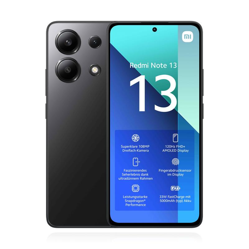 Xiaomi Redmi Note 13 4G 8GB RAM 128GB Midnight Black