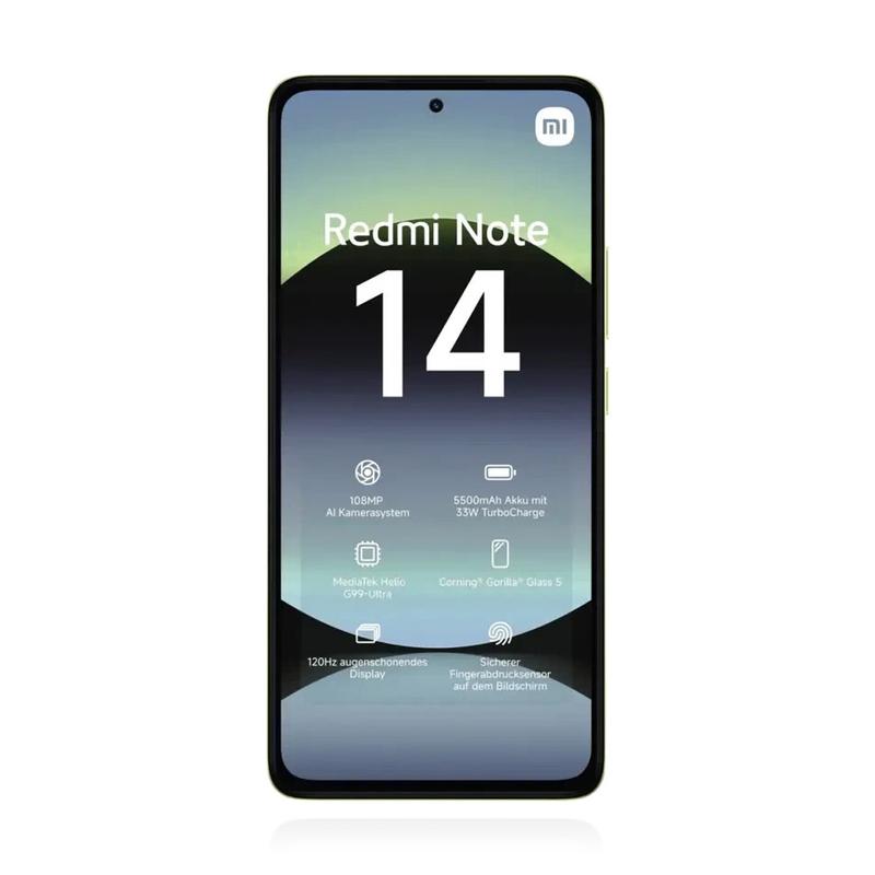 Xiaomi Redmi Note 14 4G 8GB 256GB Lime Green